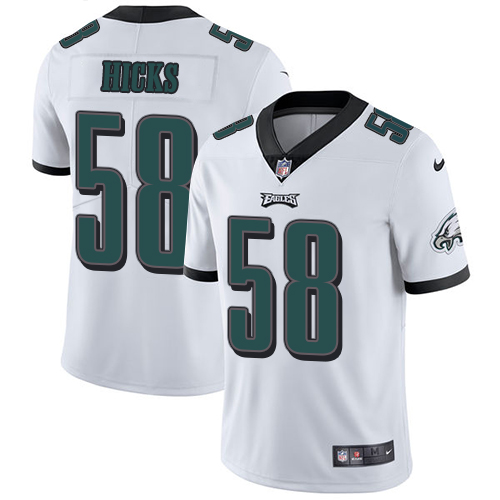 Nike Eagles #58 Jordan Hicks White Youth Stitched NFL Vapor Untouchable Limited Jersey